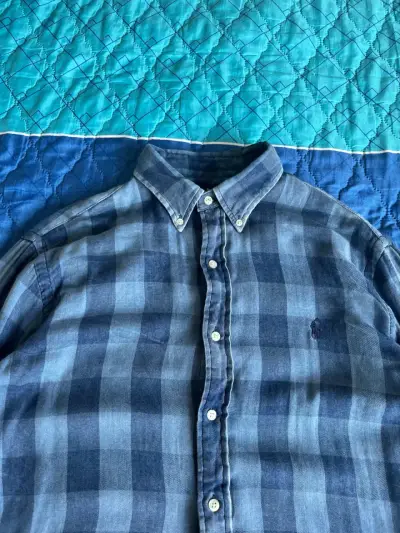 Camisa de Hombre a Cuadros Azul Polo Ralph Lauren - miniatura 2