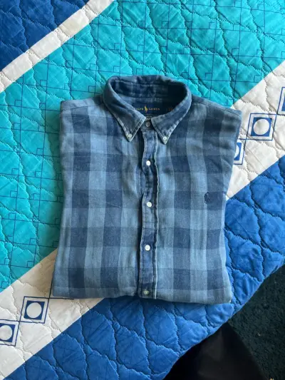 Camisa de Hombre a Cuadros Azul Polo Ralph Lauren - miniatura 3