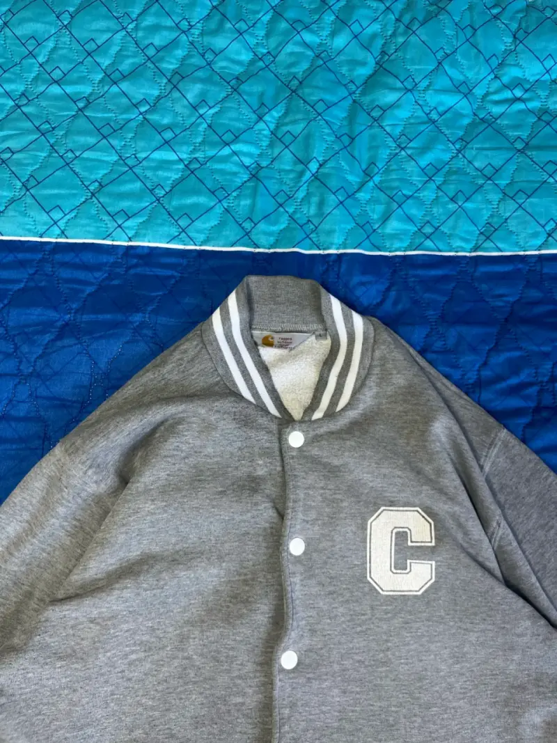 Chaqueta Carhartt varsity gris  Talla L Algodom - 3