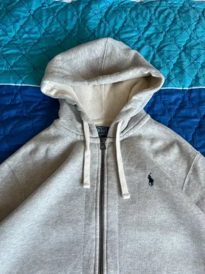 Polerón con capucha gris Polo Ralph Lauren - miniatura 2