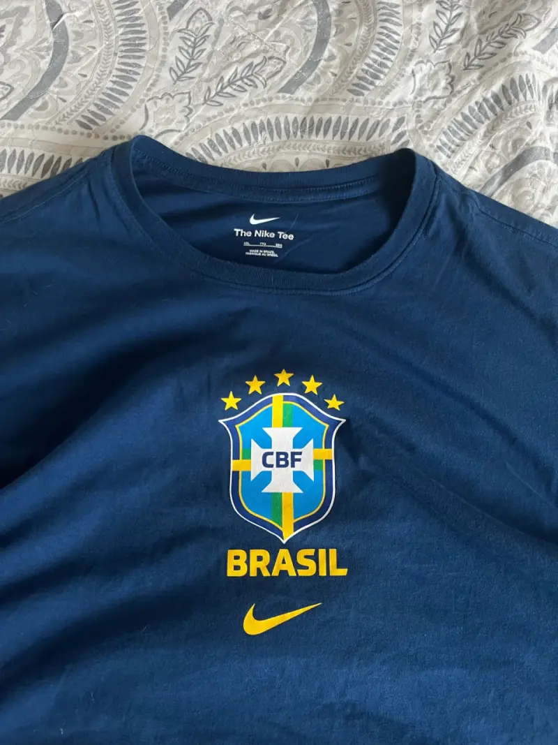 Polera Nike Brasil Azul para Hombre - 3