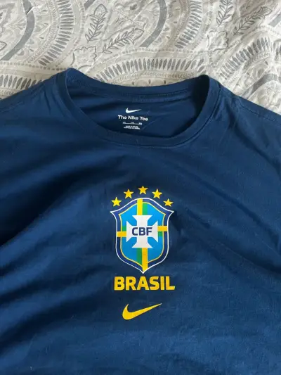 Polera Nike Brasil Azul para Hombre - miniatura 3