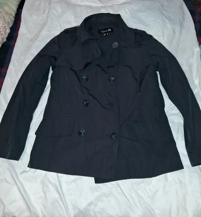 Abrigo negro Forever 21 para mujer - 2