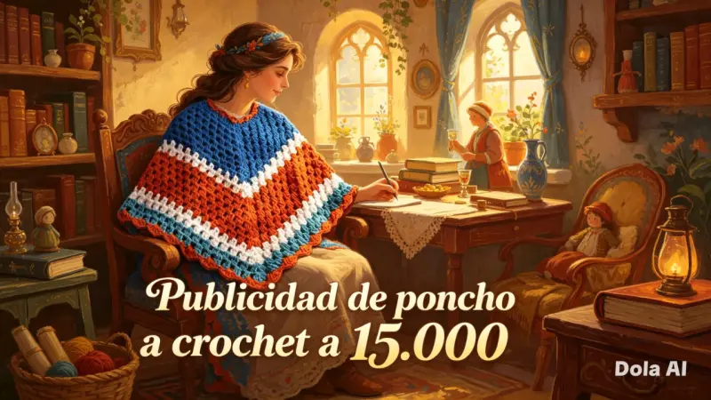 Gorros,poncho tejidos a crochet en varios colores - 5
