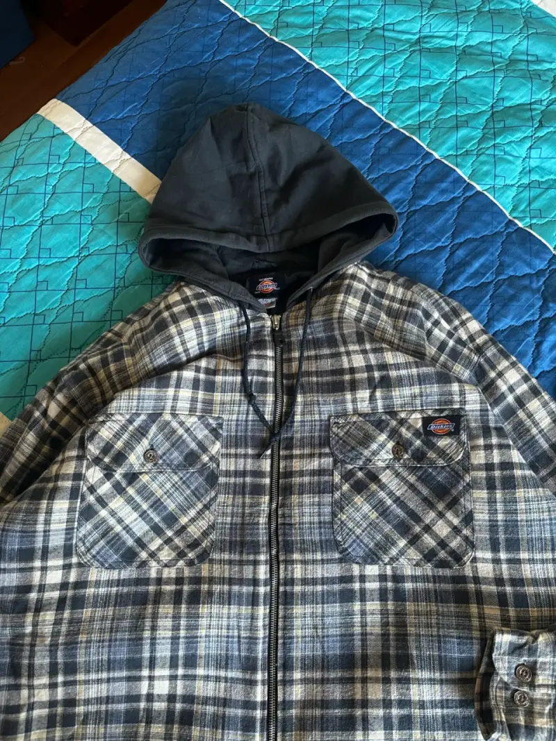 Chaqueta de franela con capucha Dickies a cuadros - 2