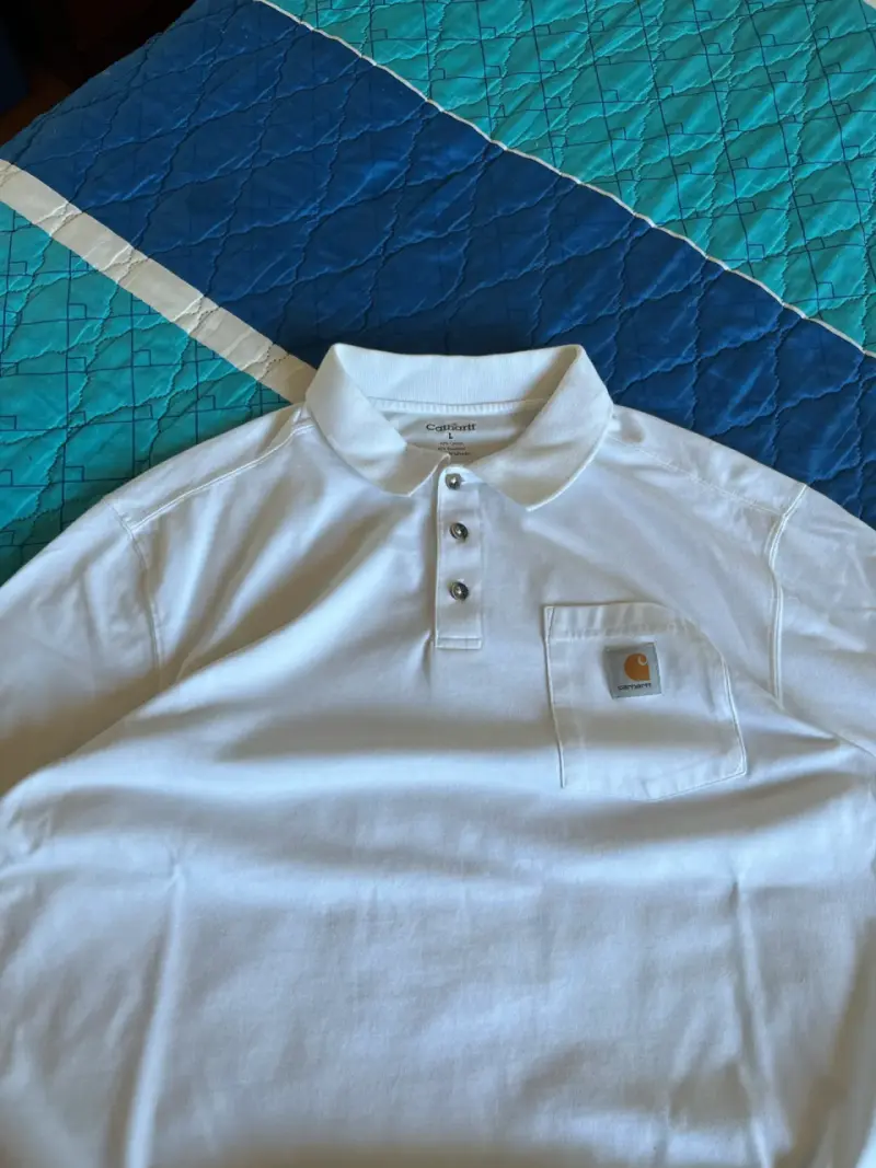 Polera Polo Blanca Carhartt con Bolsillo - 2
