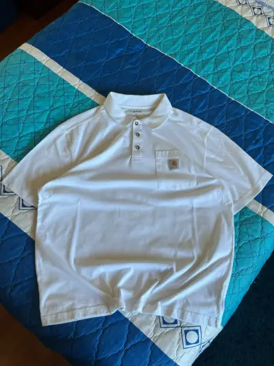 Polera Polo Blanca Carhartt con Bolsillo - miniatura 3