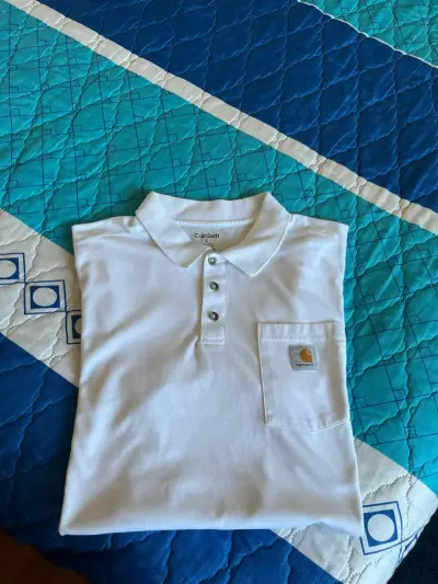 Polera Polo Blanca Carhartt con Bolsillo - miniatura 6
