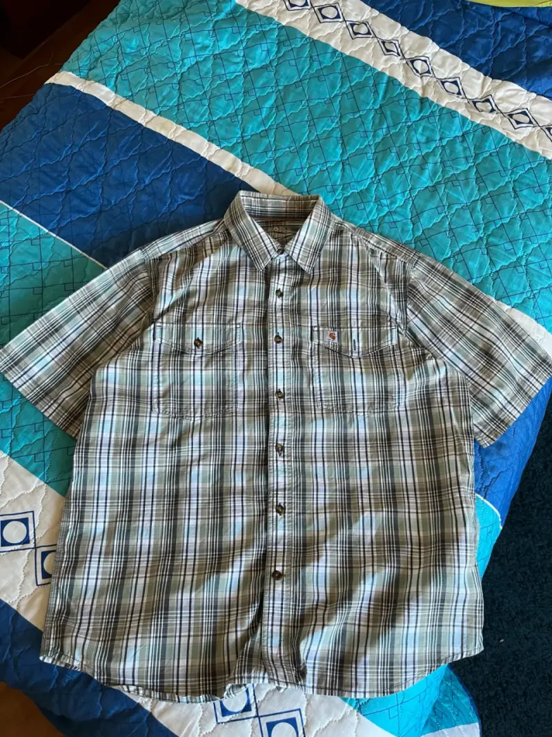 Camisa Carhartt a cuadros manga corta para hombre - 1