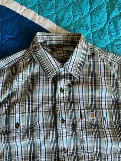 Camisa Carhartt a cuadros manga corta para hombre - miniatura 3