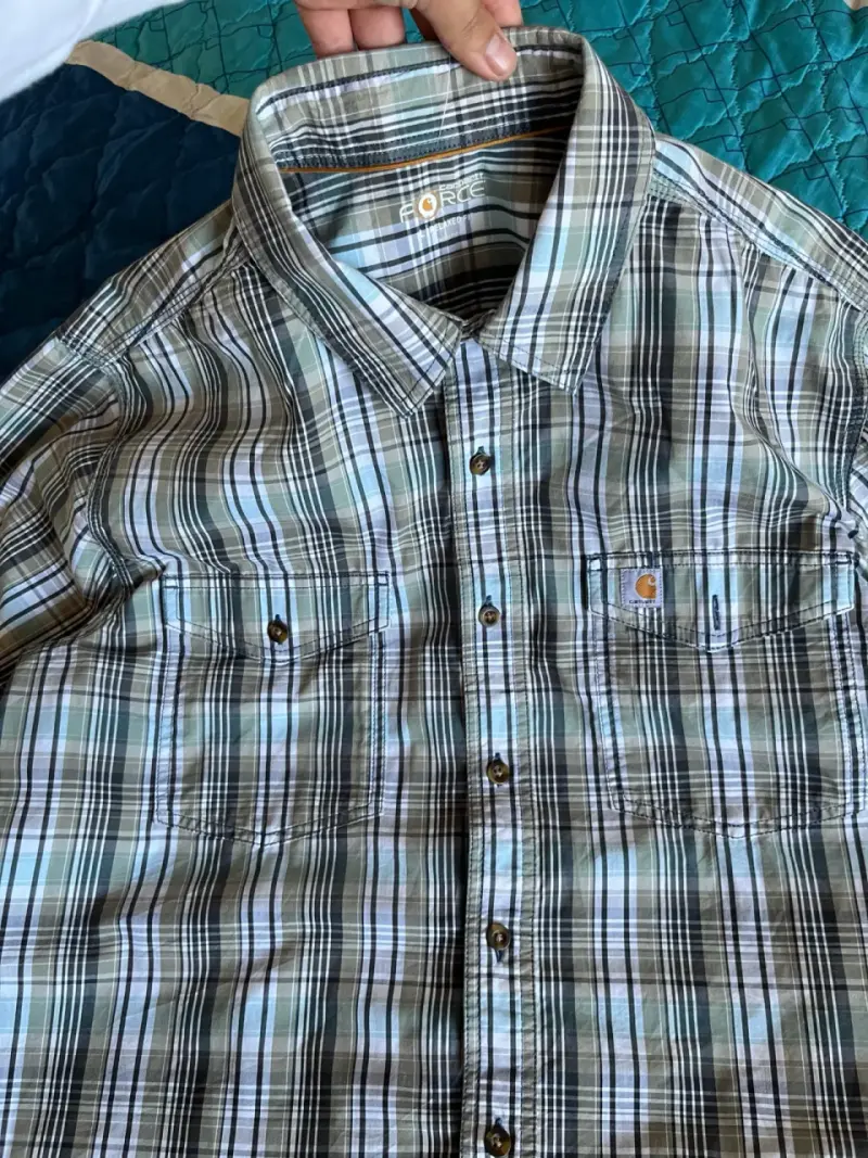 Camisa Carhartt a cuadros manga corta para hombre - 5
