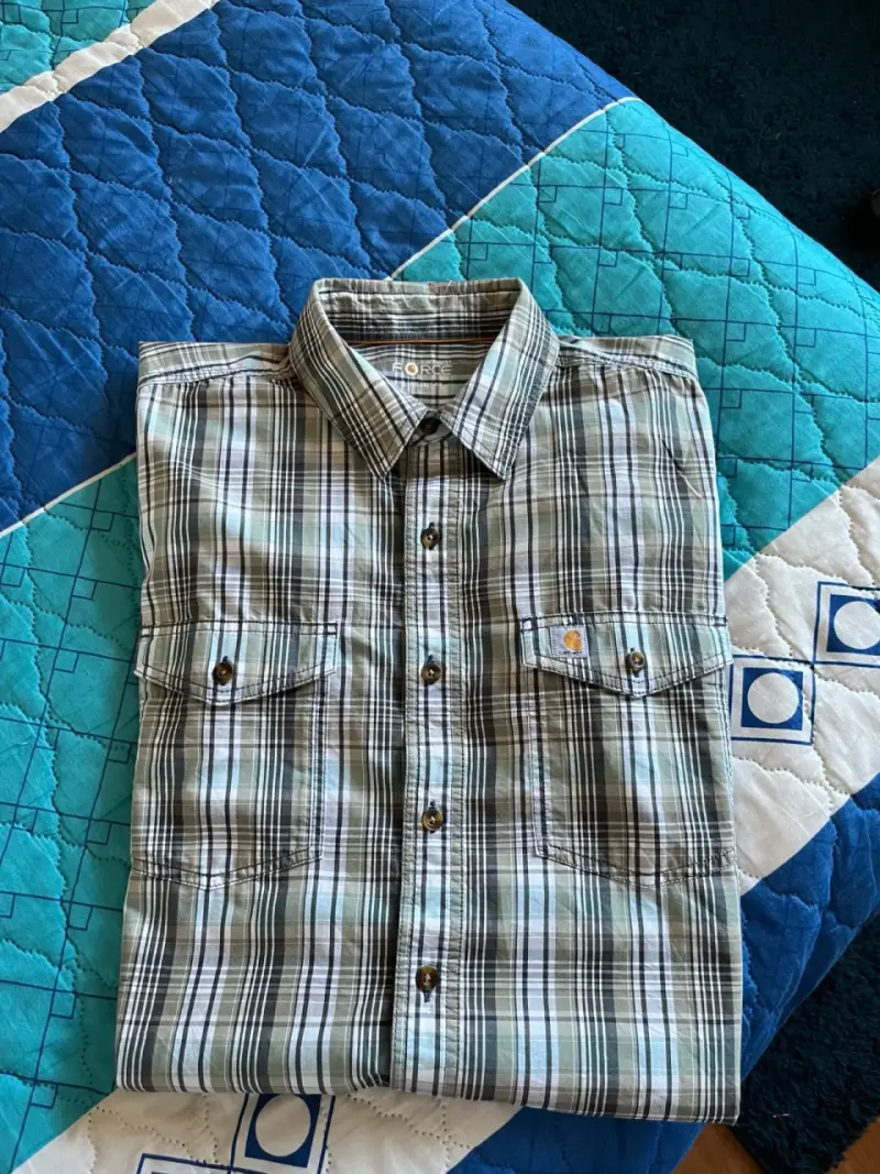 Camisa Carhartt a cuadros manga corta para hombre - 6