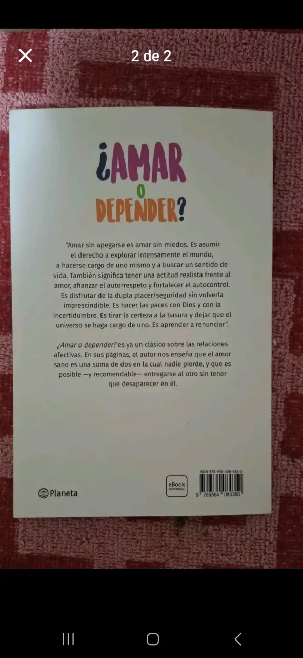 Libro '¿Amar o Depender?' de Walter Riso - 2