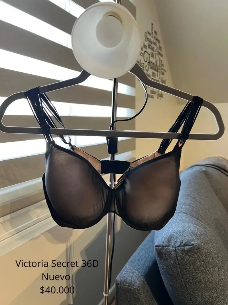 Sostén Victoria's Secret 36D Negro Nuevo