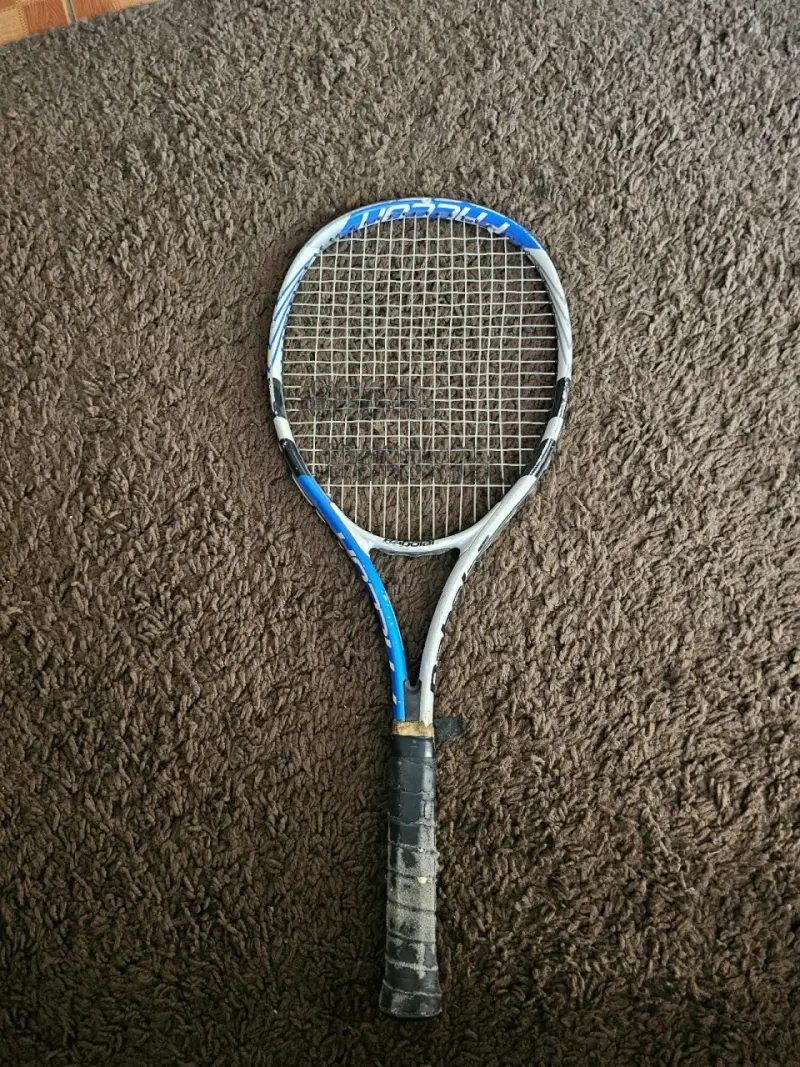 Raqueta de tenis Babolat Falcon azul y blanca - 1