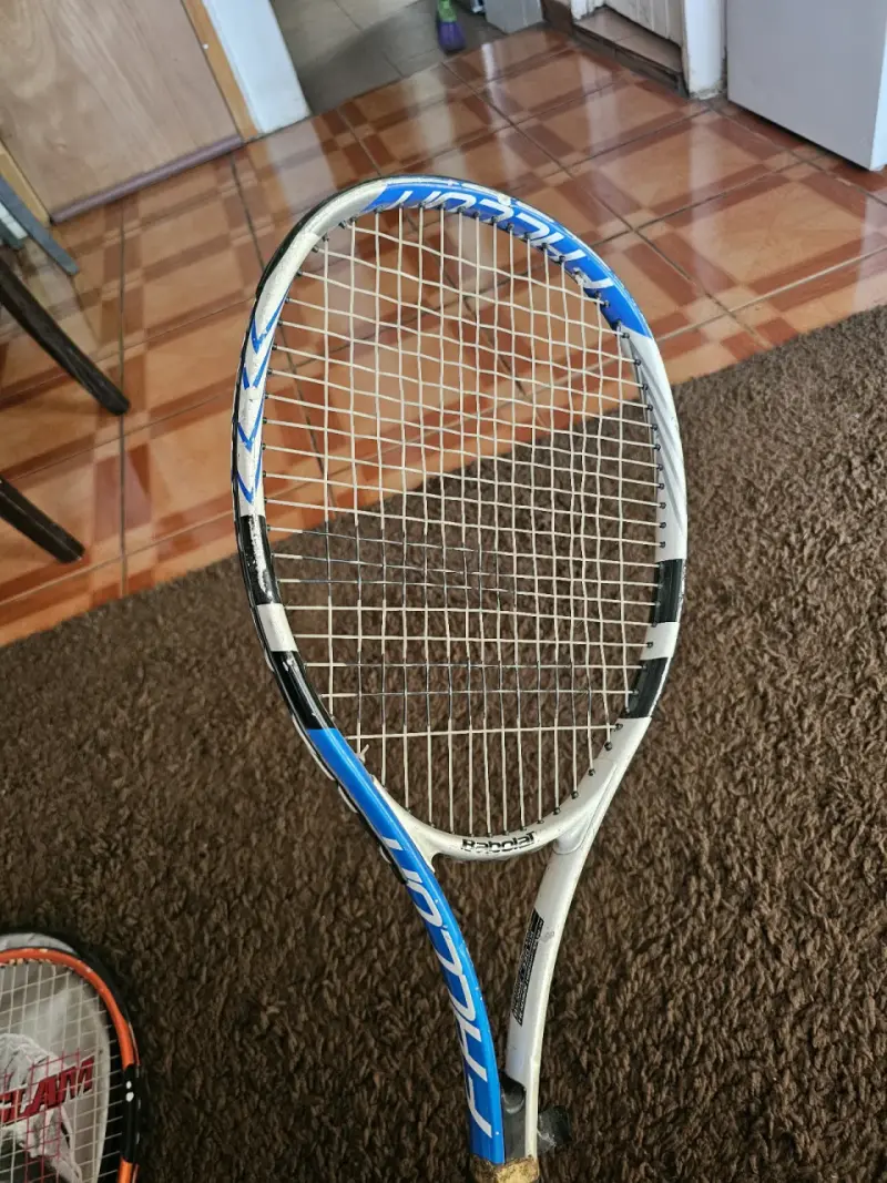Raqueta de tenis Babolat Falcon azul y blanca - 2