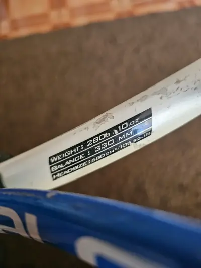 Raqueta de tenis Babolat Falcon azul y blanca - miniatura 3