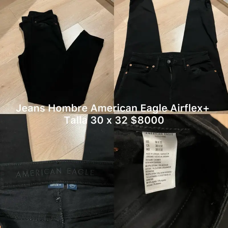 Jeans Hombre American Eagle Airflex+ Talla 30x32