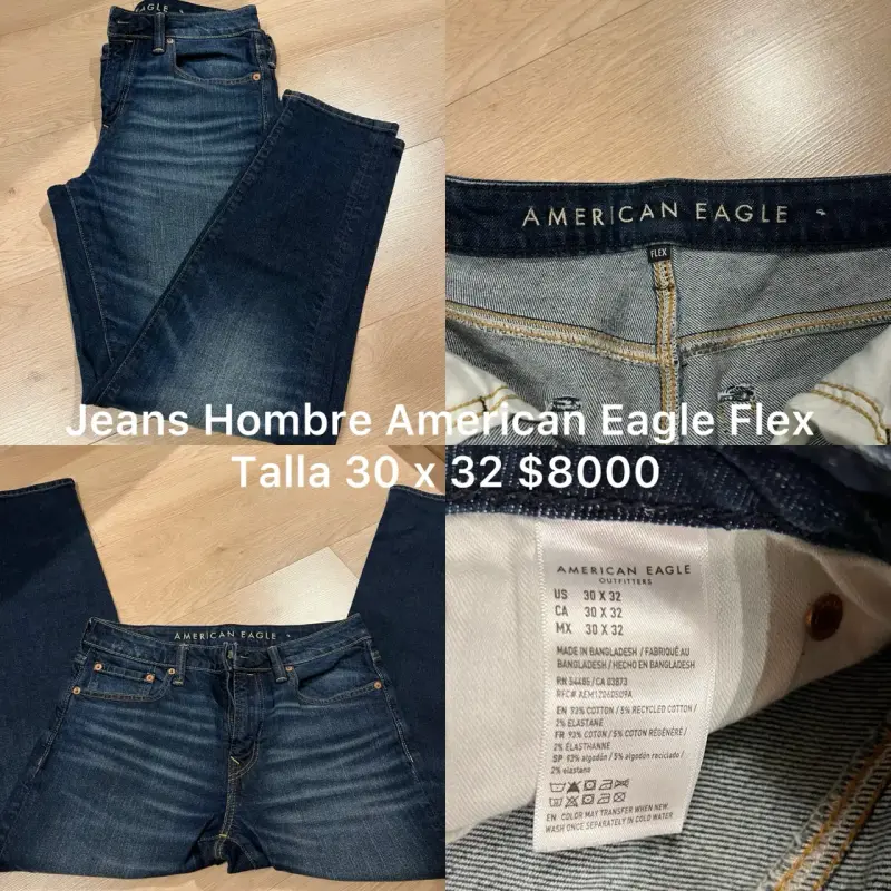 Jeans Hombre American Eagle Flex Talla 30x32