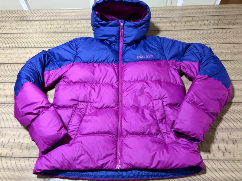 Chaqueta de plumas Marmot morada y azul para invi - 2