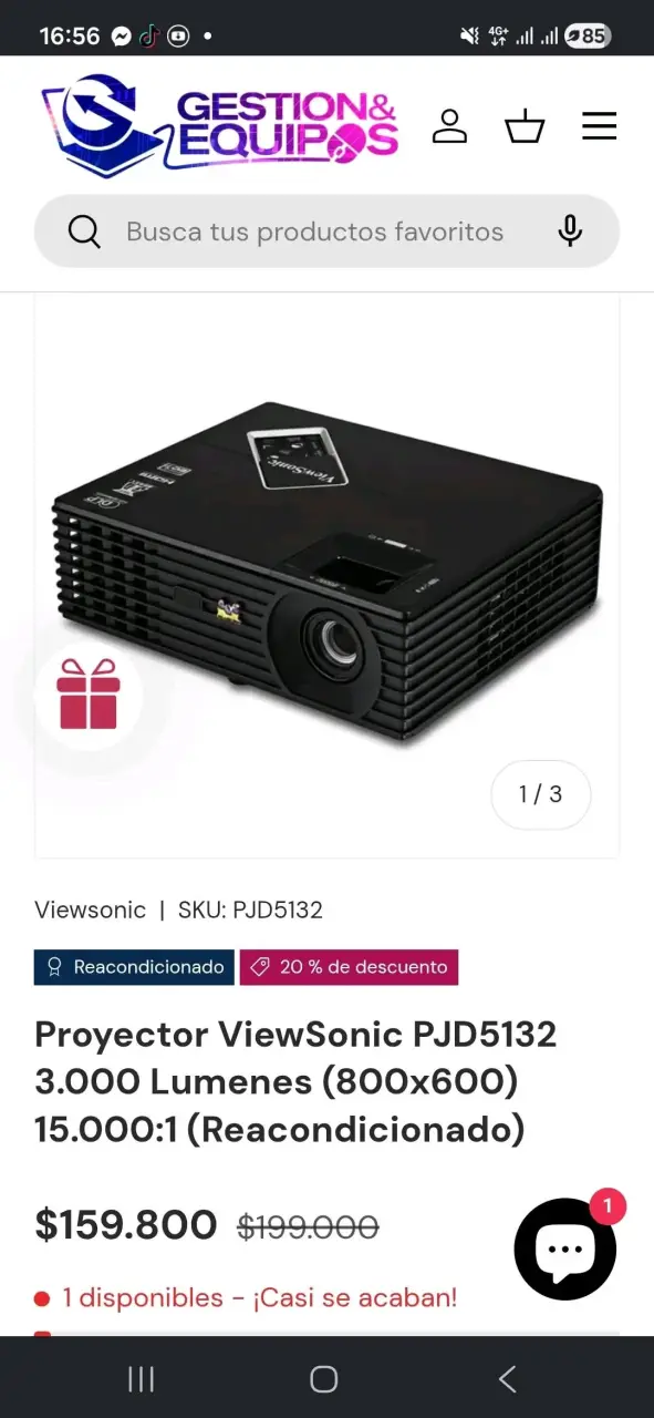 Proyector ViewSonic PJD5132 3000 lúmenes - 1