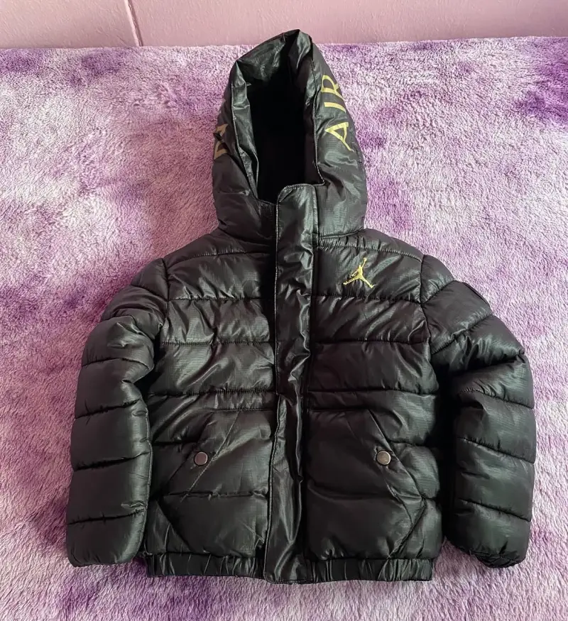 Chaqueta acolchada negra Air Jordan para niño - 1