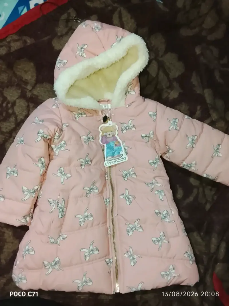 Chaqueta de invierno para niña Limonada rosa