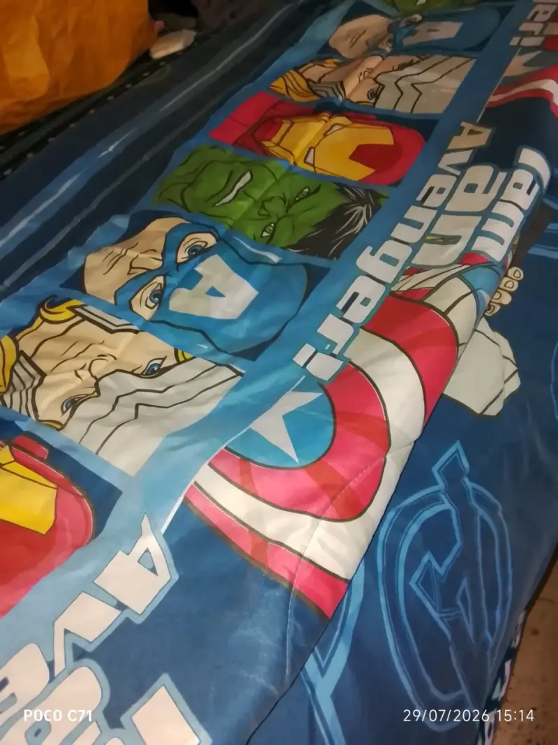 Cobertor Infantil Avengers Azul 1/5