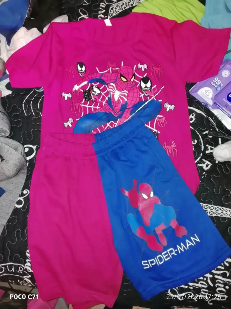Conjunto infantil de Spiderman para niños