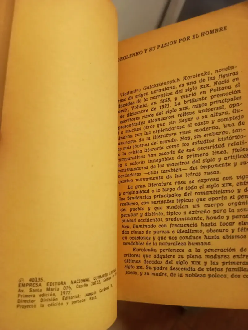 Libro El Músico Ciego de V.G. Korolenko - 2