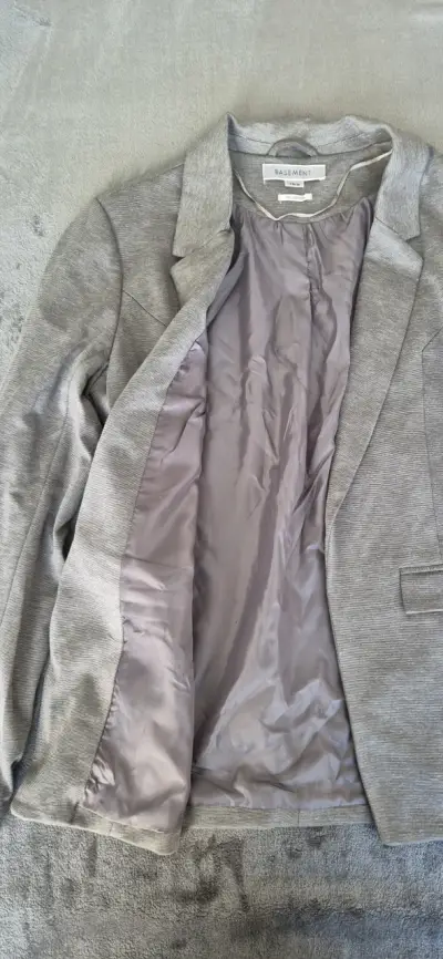 Blazer gris para mujer Basement - miniatura 3