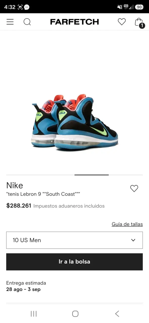 Zapatillas Nike Lebron 9 South Coast - 3
