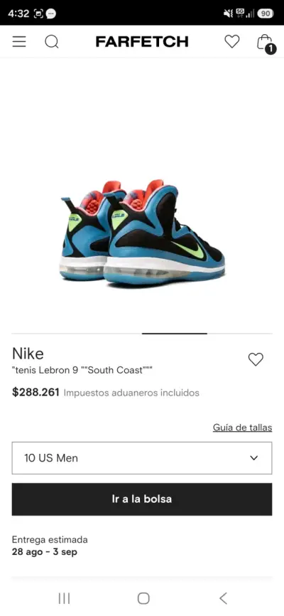 Zapatillas Nike Lebron 9 South Coast - miniatura 3