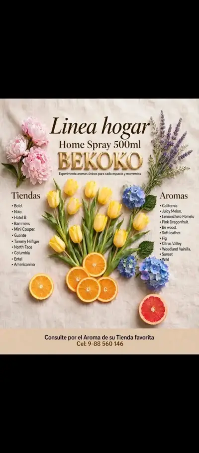Spray aromatizante para el hogar Bekoko 500ml - miniatura 1