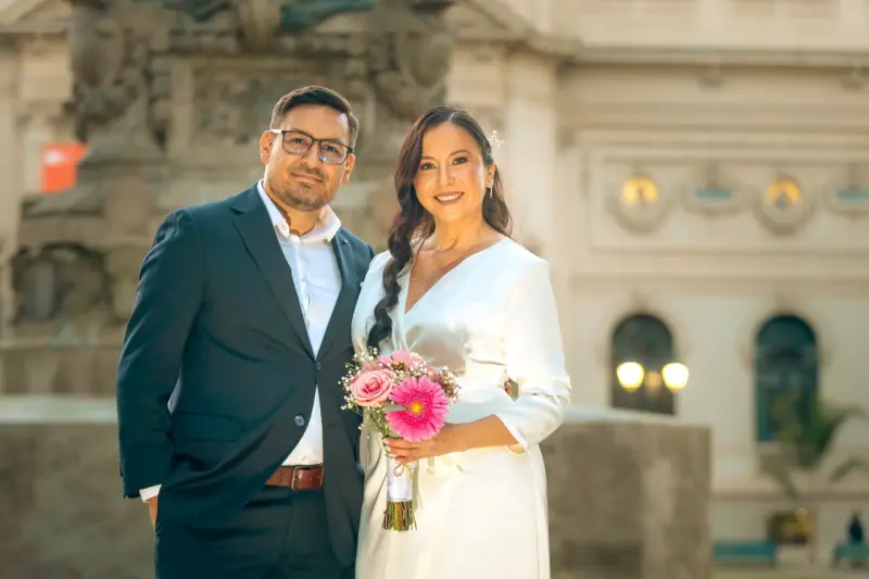 Vestido de novia blanco elegante Rennes - 3