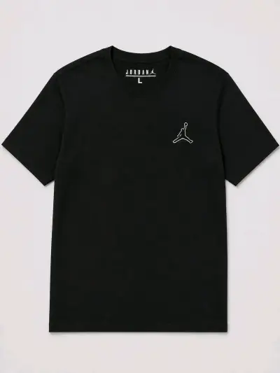Polera negra Jordan con logo bordado - miniatura 1