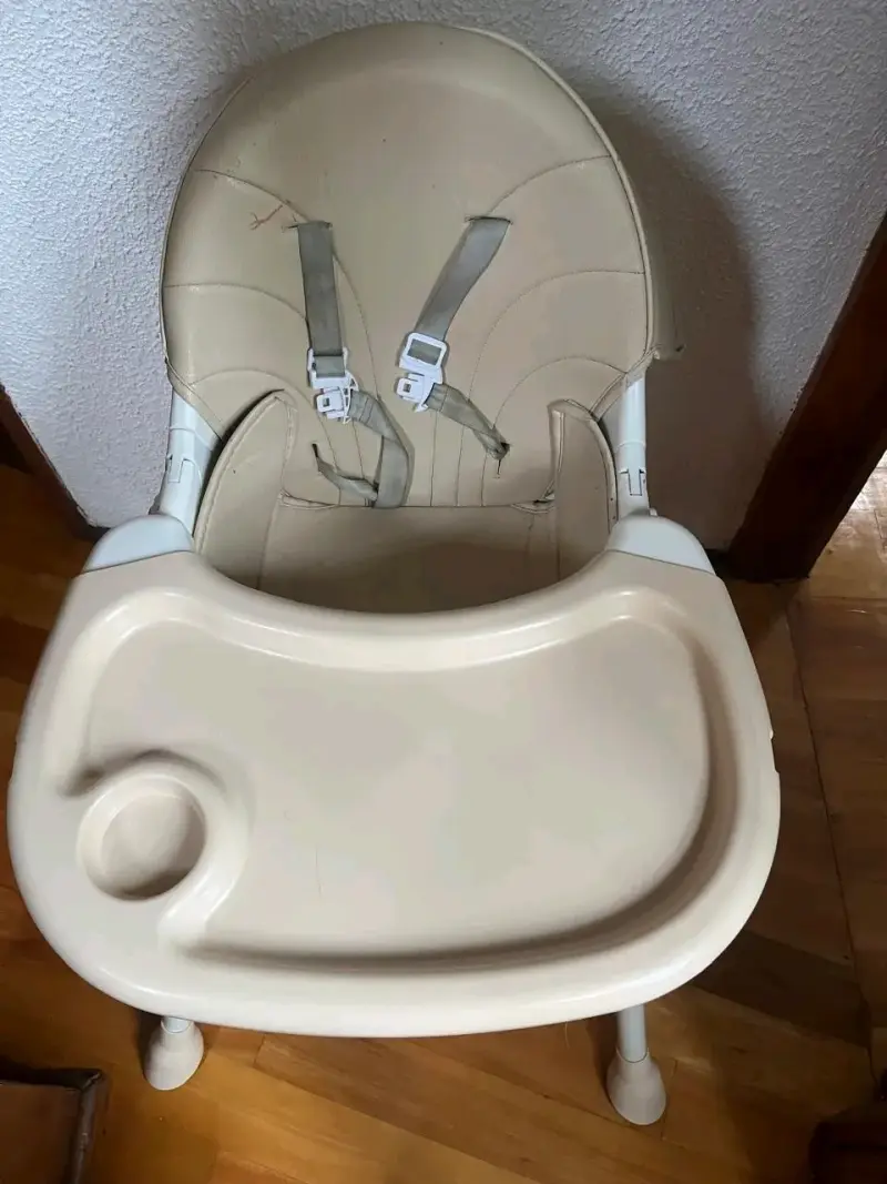 Silla de Comer para Bebé Beige - 2