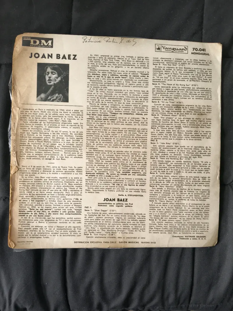 Vinilo Joan Baez Vanguard Edición Vintage - 2