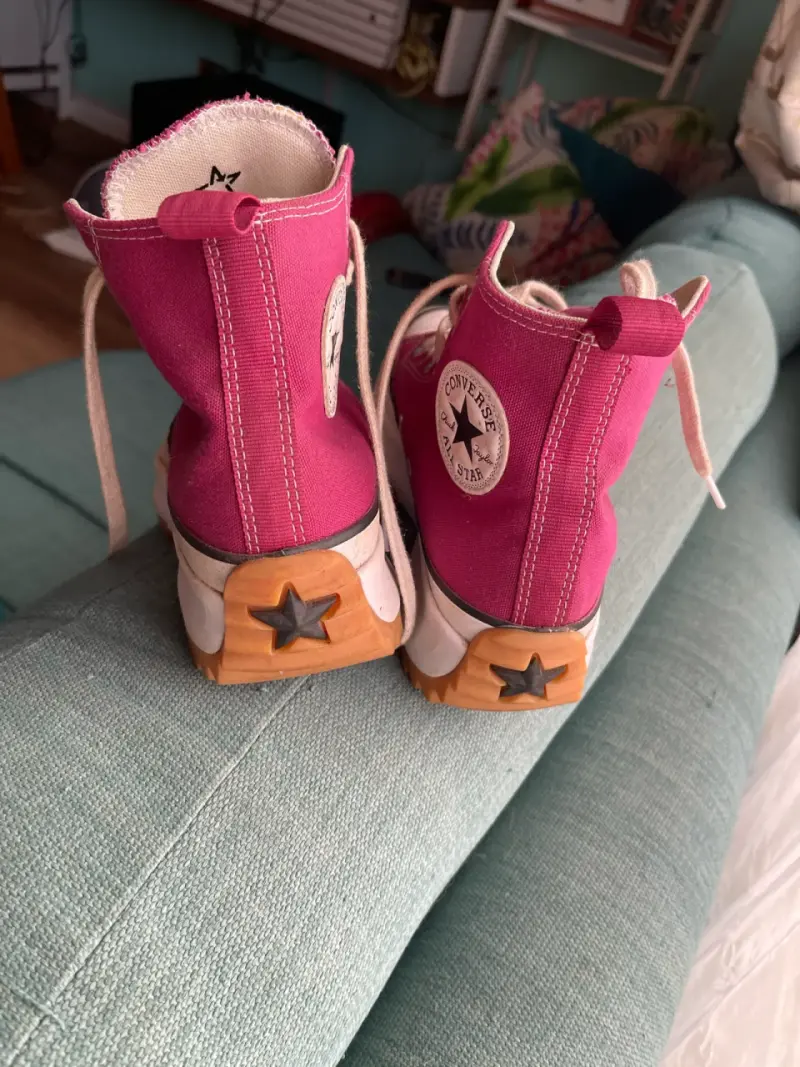 Zapatillas Converse All Star rosadas de caña alta - 3