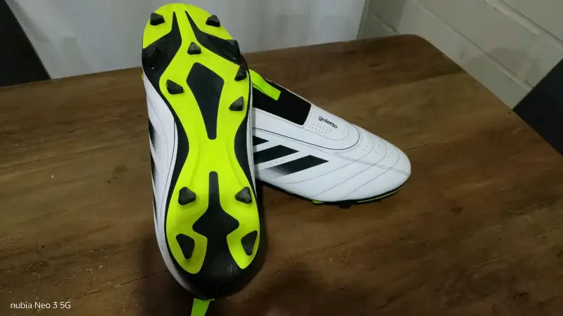 Zapatos de fútbol Adidas Golettos blancos y negros - 3