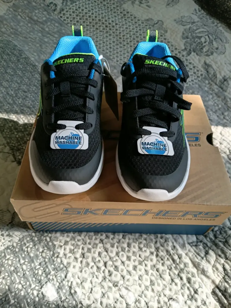 Zapatillas deportivas para niños Skechers negras - 1