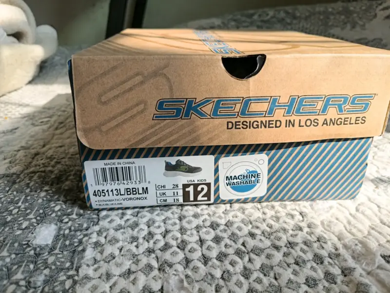 Zapatillas deportivas para niños Skechers negras - 3