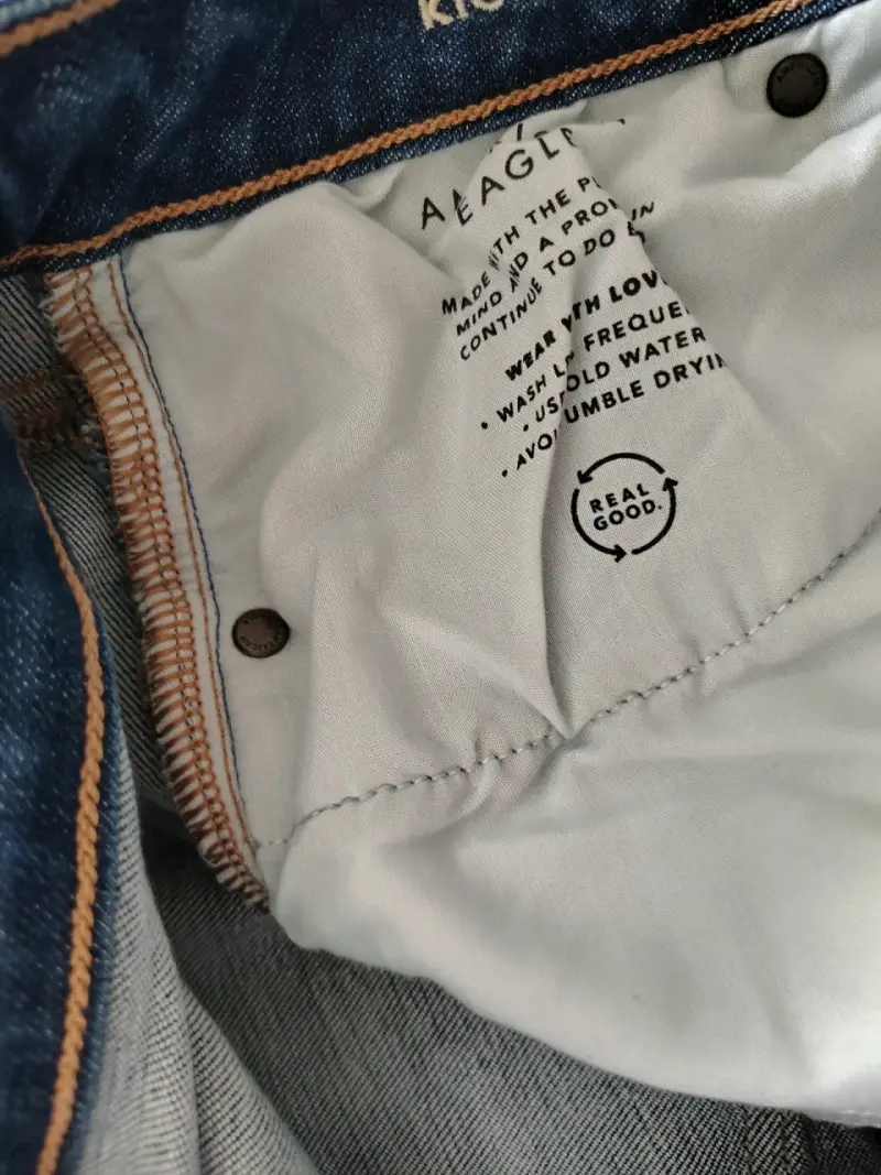 Jeans American Eagle Azul bot cut - 3