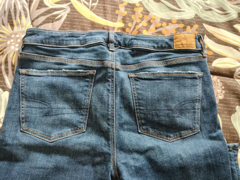 Jeans American Eagle Azul bot cut - 4