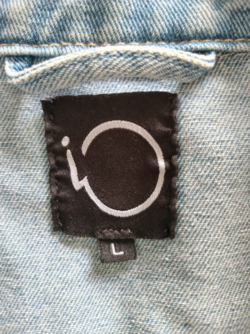 Chaqueta de mezclilla azul claro para mujer - 2