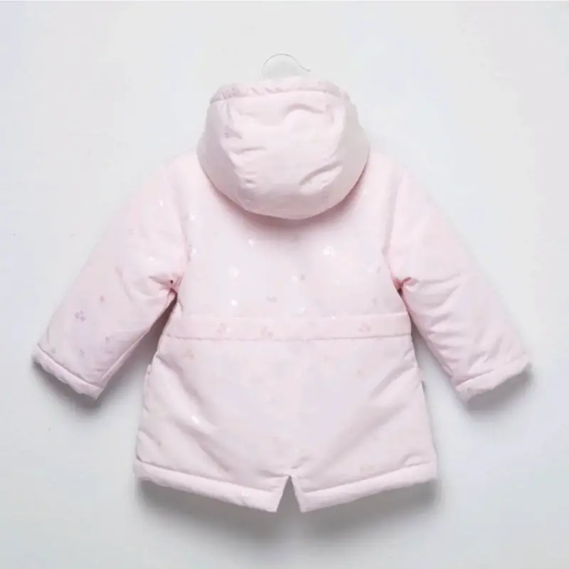 Abrigo de invierno para niña color rosa con capuc - 2