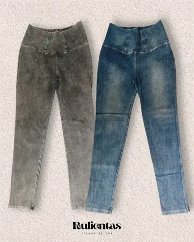 Jeans faja para mujer en dos colores talla M - miniatura 1