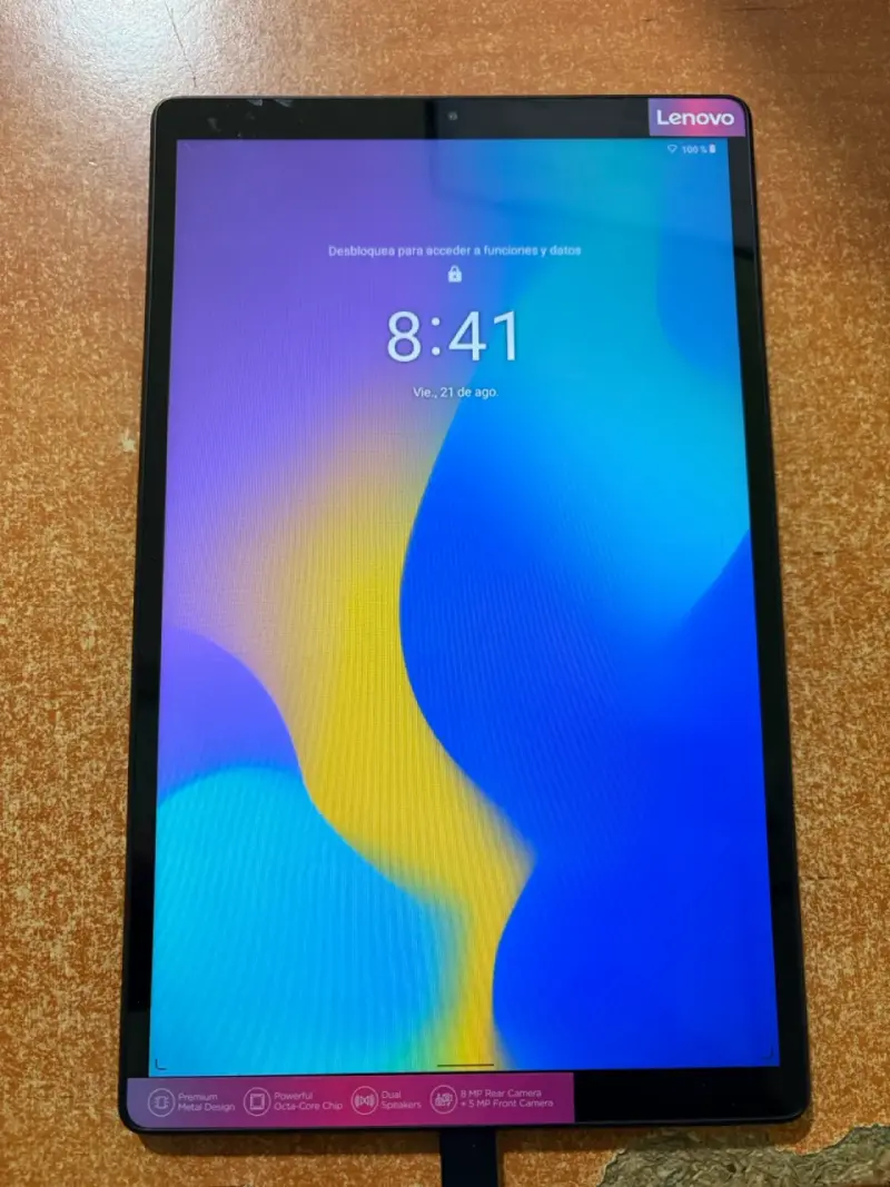 Tablet Lenovo con pantalla grande y cámara dual - 4