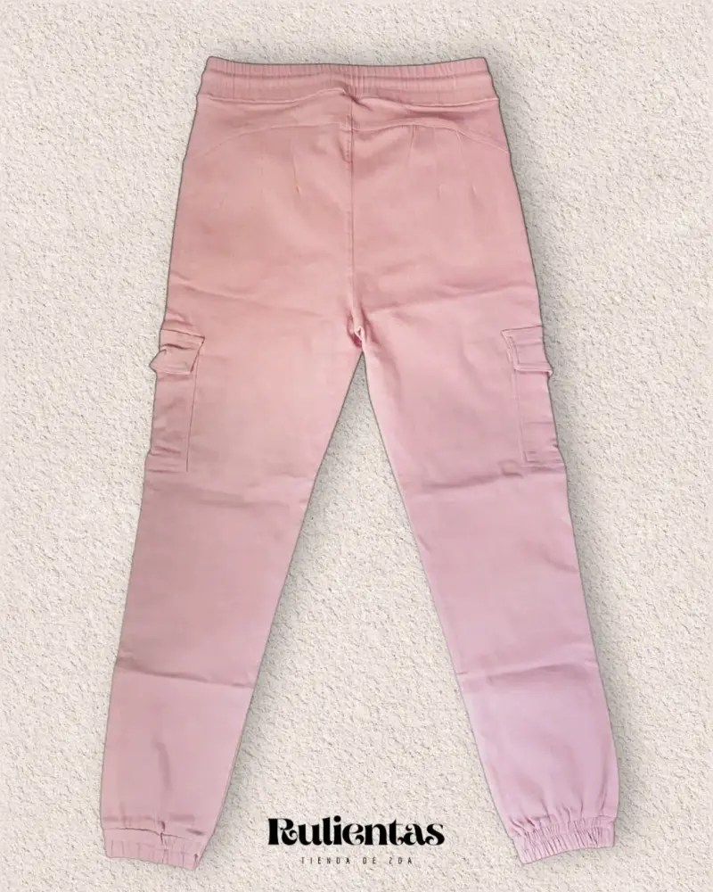 Conjunto de Top Gris y Pantalón Rosado para Mujer - 5