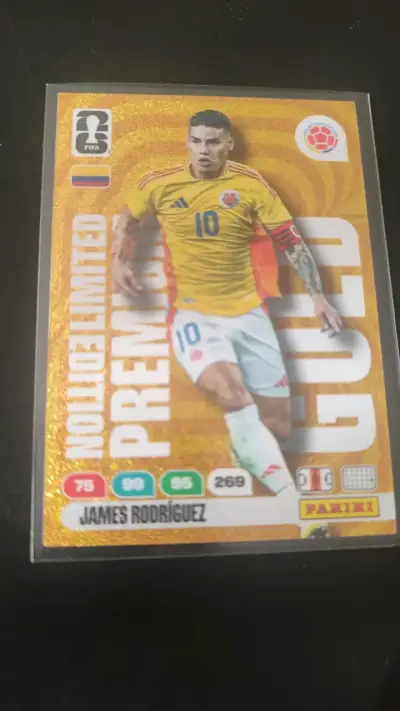 Tarjeta coleccionable James Rodríguez Panini edición limitada - miniatura 1
